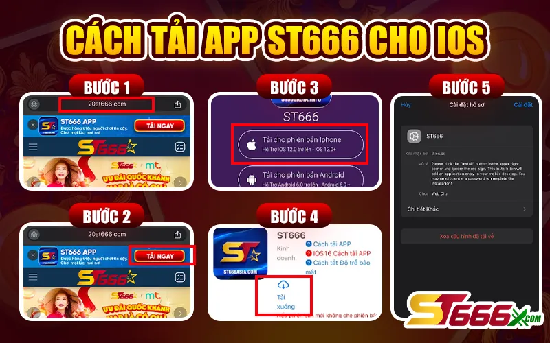 Cách tải app ST666 cho iOS